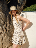 Polka Dot Sleeveless Bubble Dress