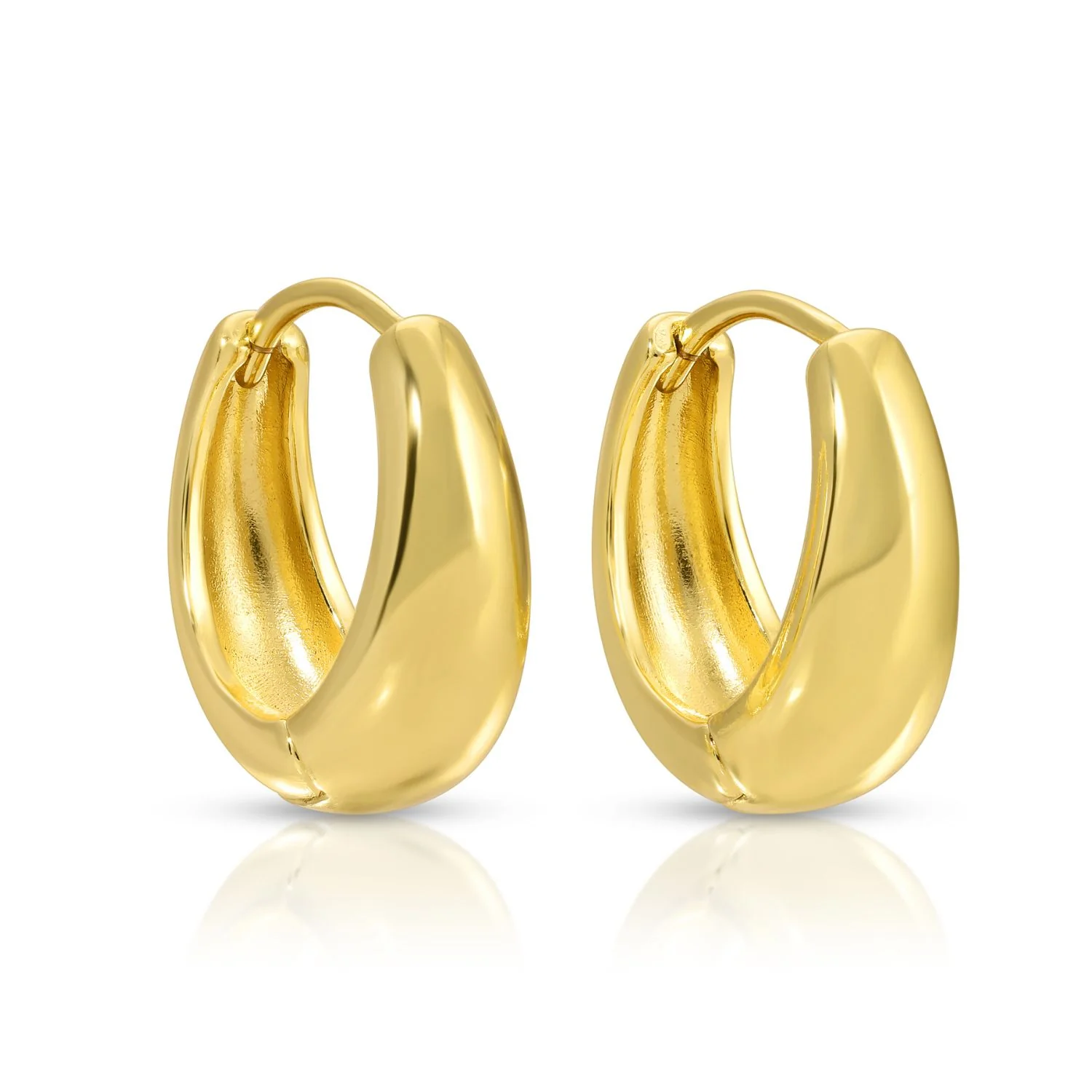 Splendid Iris Narrow to Wide Huggie Earrings