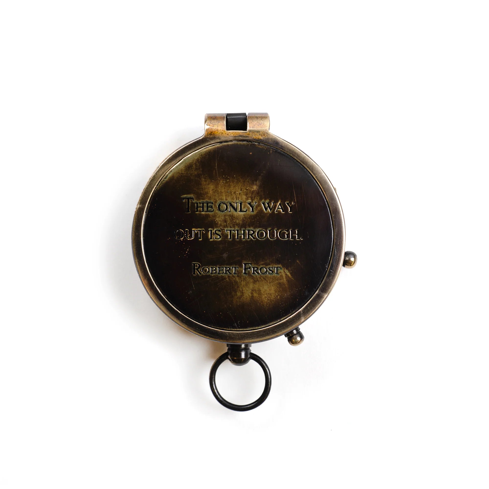 Robert Frost Compass w/Leather Case
