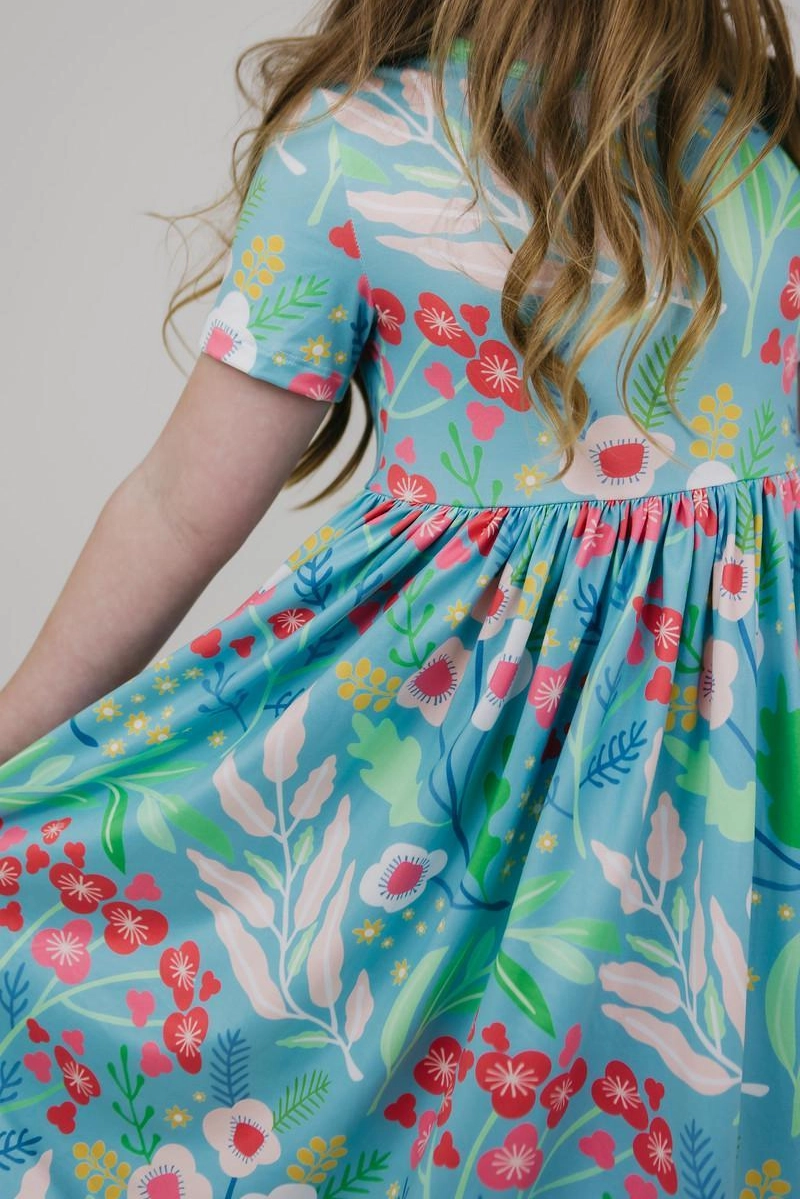Mila & Rose Spring Breeze S/S Pocket Twirl Dress