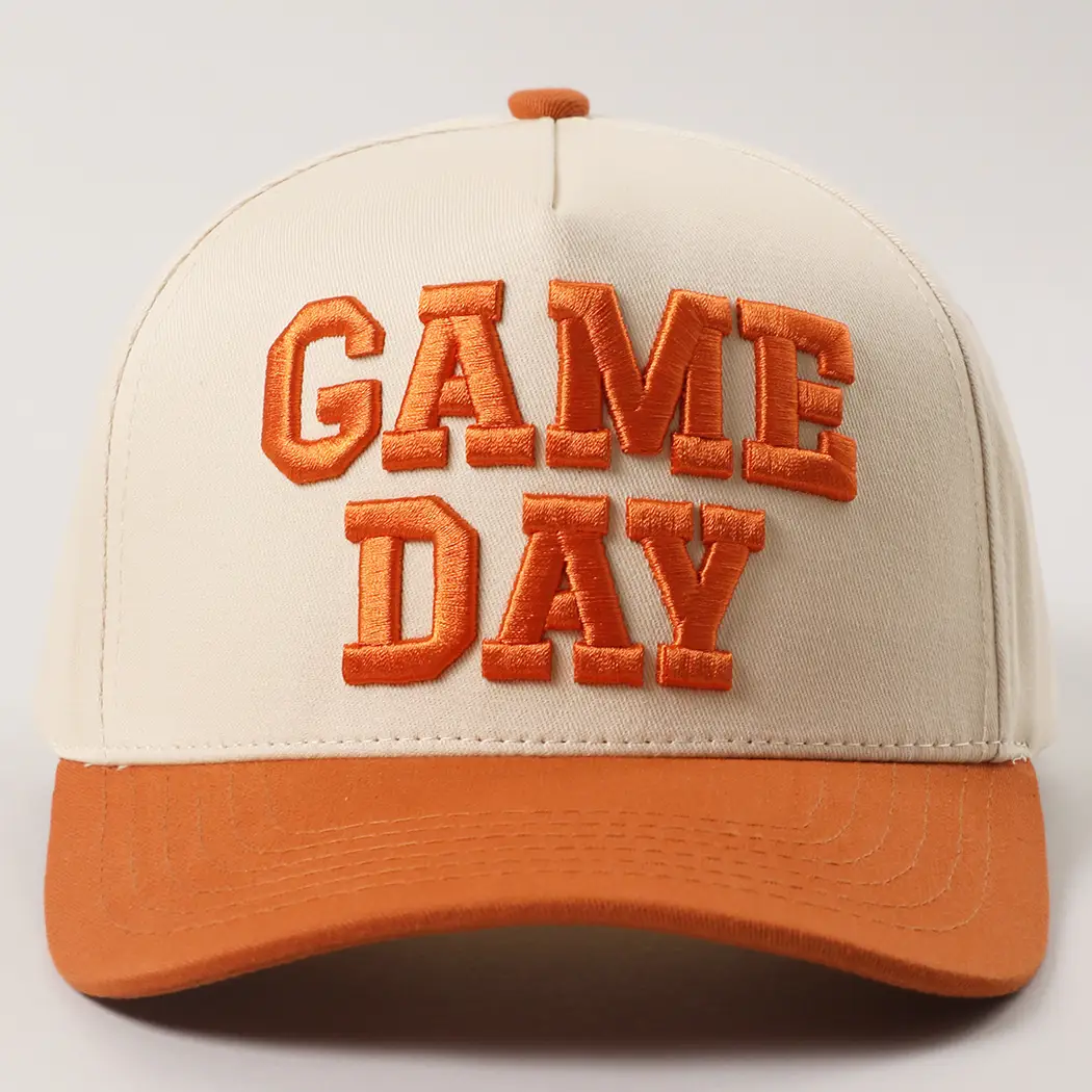 Two Tone Game Day Embroidered Trucker Hat