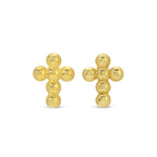 Splendid Iris Stud Earrings on Velvet Gift Tag
