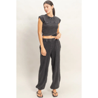 Rolled Sleeve Wrap Front Set
