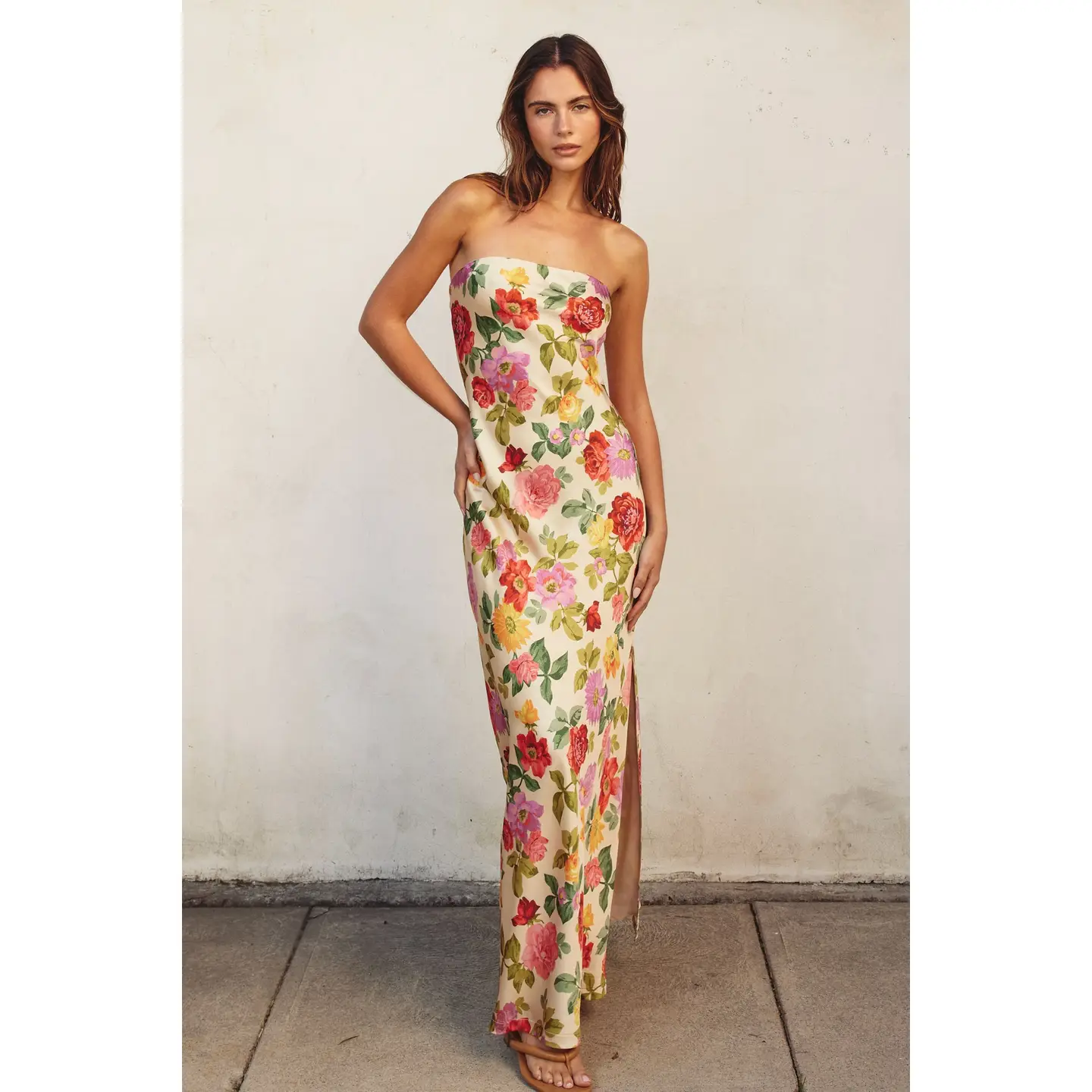 Gift of Love Strapless Bias Cut Maxi Dress