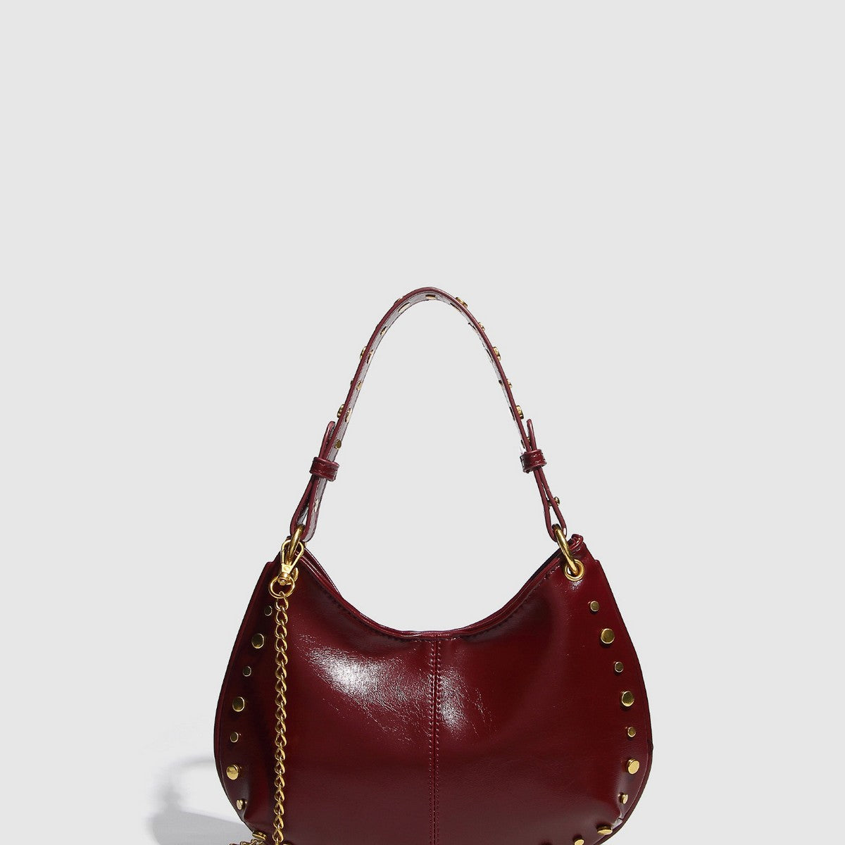 Studded Boston Shoulder & Handbag