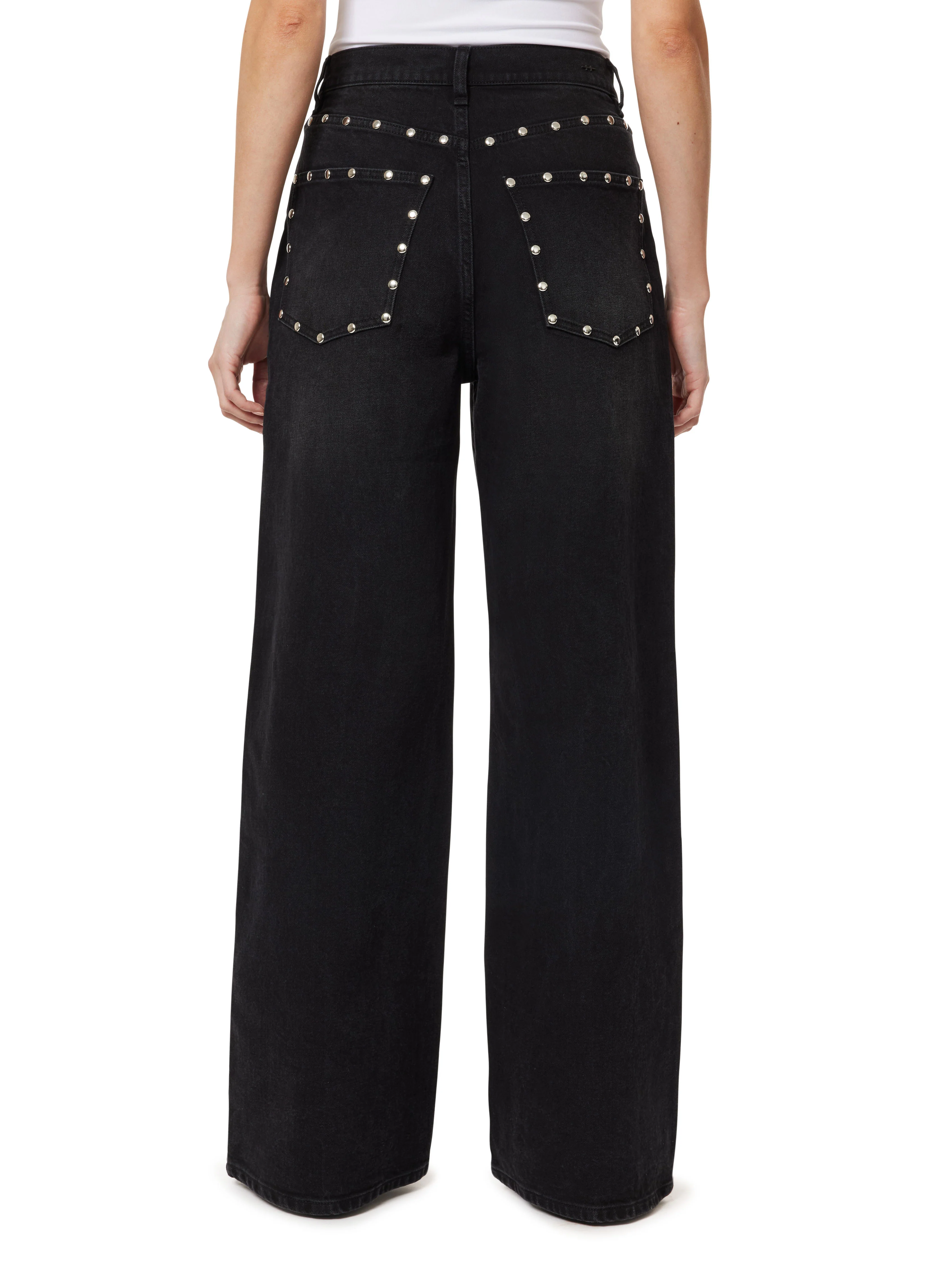 Habitual Gemma Wide Leg Studded Jean