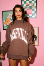 Bucketlist Nashville 'Broadway' Reversible Mockneck Sweater