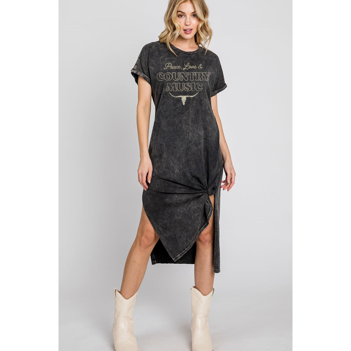 Country Music Mineral Graphic Dress