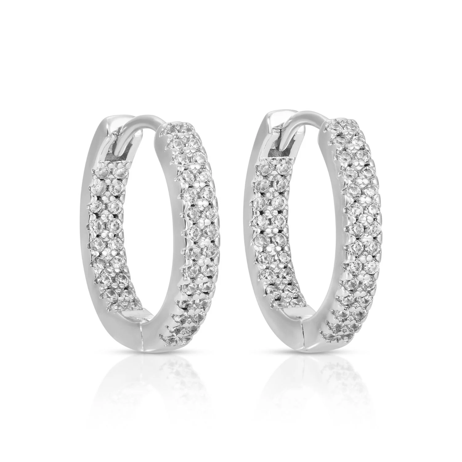 Splendid Iris Small Glitzy Huggie Earrings