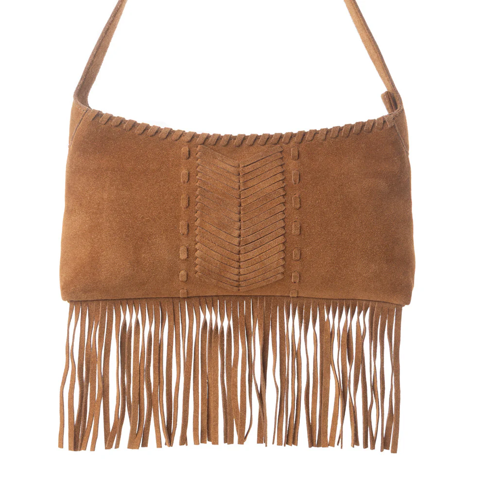 Myra Sierra Suede Fringed Leather Bag