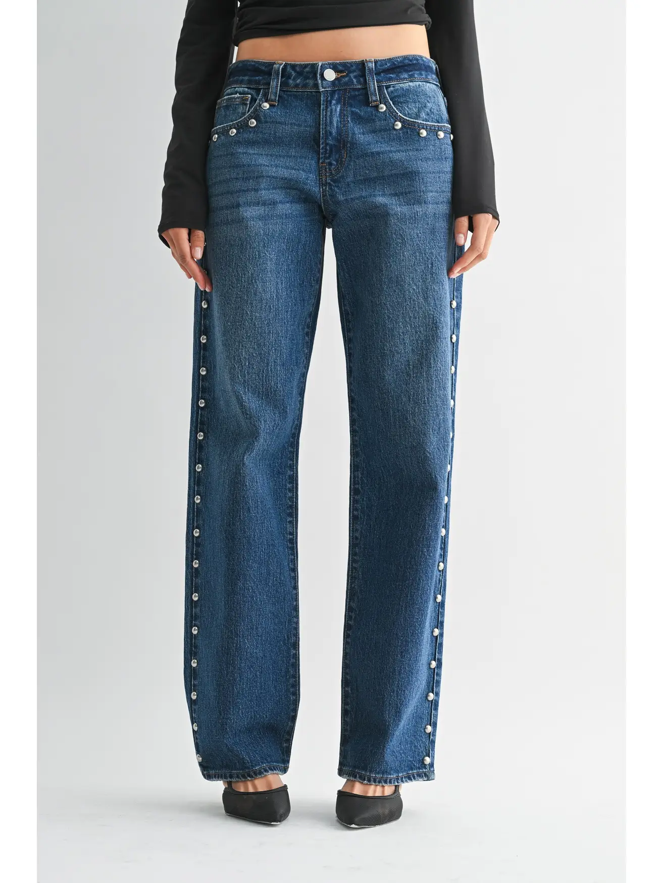 JBD Low Rise Studded Baggy