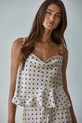 Satin Dotted Top