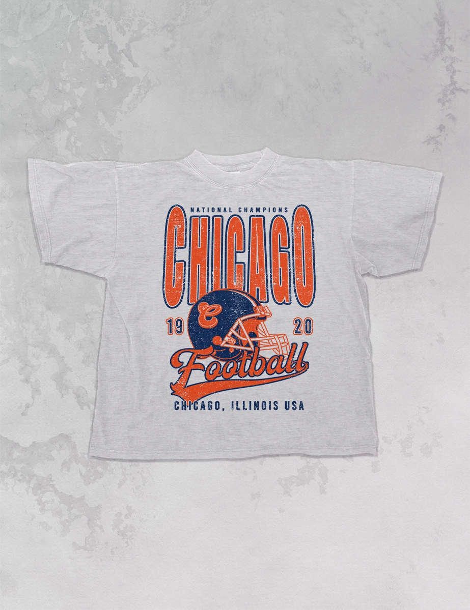 90's Chicago Football Champs Oversized Tshirt